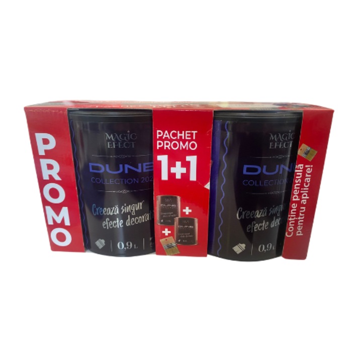 Magic Effect festékcsomag DUNE Urban Grey, 0,9L, ecsettel, 16 m2 fedőképesség
