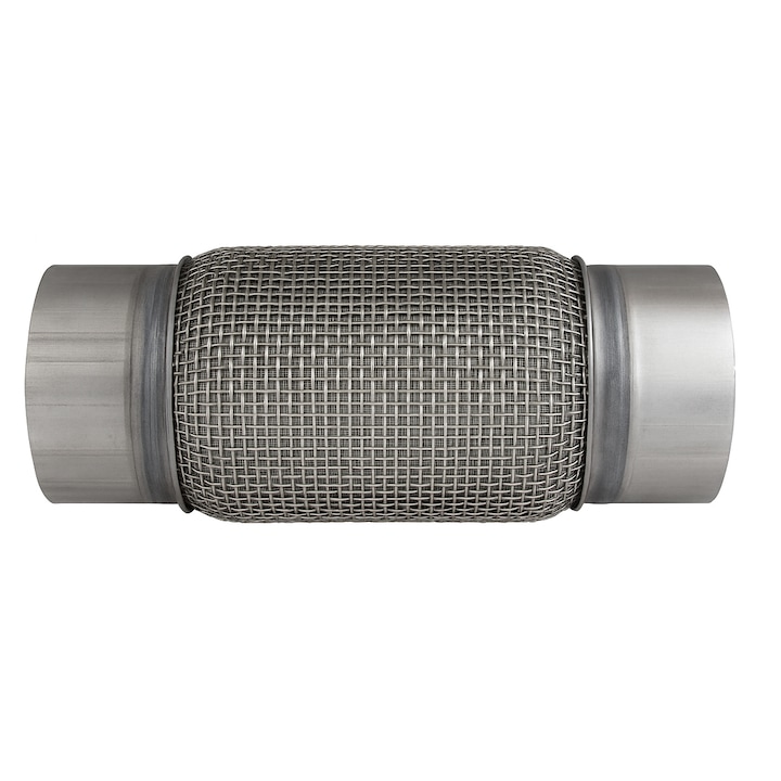 Rugalmas rozsdamentes acél kipufogócsatlakozó 113/116x200x300 mm, kiváló minőségű, strapabíró, professzionális