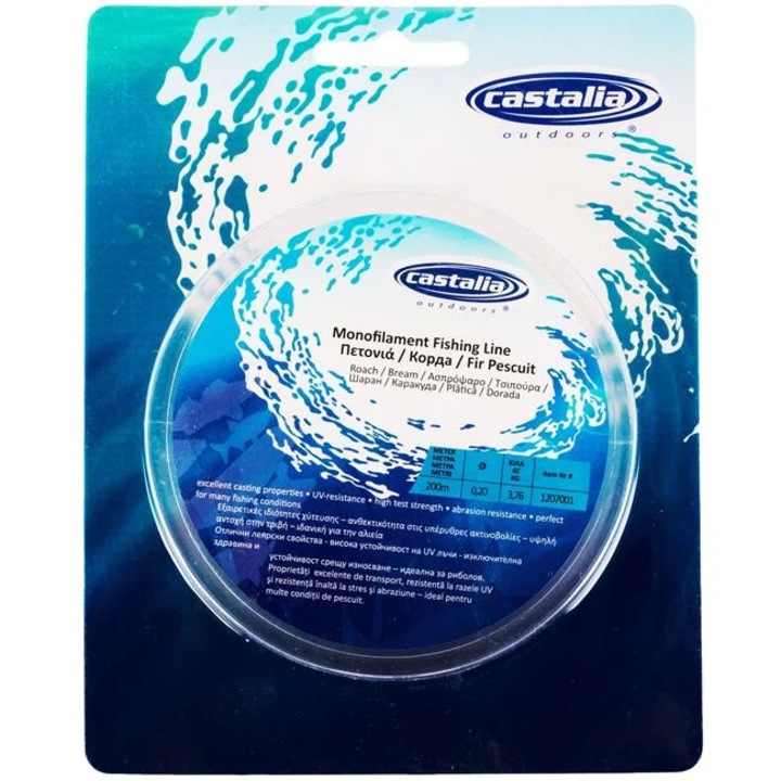 Fir de Pescuit, Castalia, 0.20 mm, 200 m, Rezistenta Mare, Ideal pentru Pescuit Stationar si Rapitor