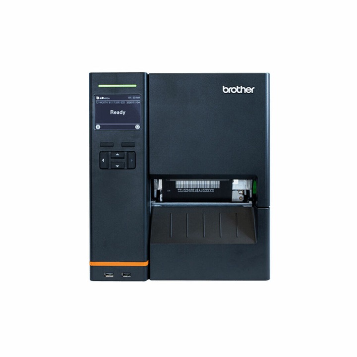 Принтер за етикети Brother TJ4520TNZ1, черен, 300x300 dpi, 3.5" дисплей, Ethernet свързаност, 256 MB вътрешна памет