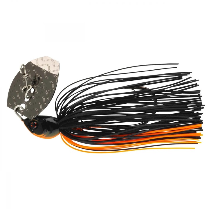 Chatterbait Sakura Cajun 14g Black Jack, pentru Stiuca, Salau, Biban, Bass si Somn