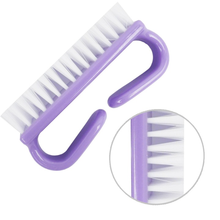 TUFI profi PREMIUM лилава четка за ръце и нокти