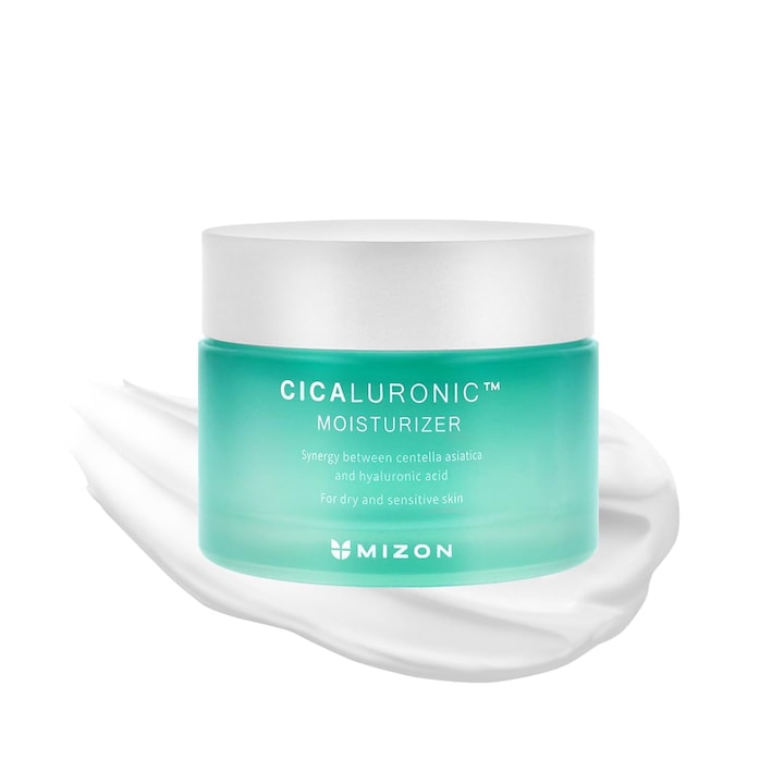 [MIZON] CICALURONIC MOISTURONIC (50 мл) Корейска грижа за кожата - Centella Asiatica и хиалуронова киселина - Хидратиращ и успокояващ крем за кожа - Веганска формула