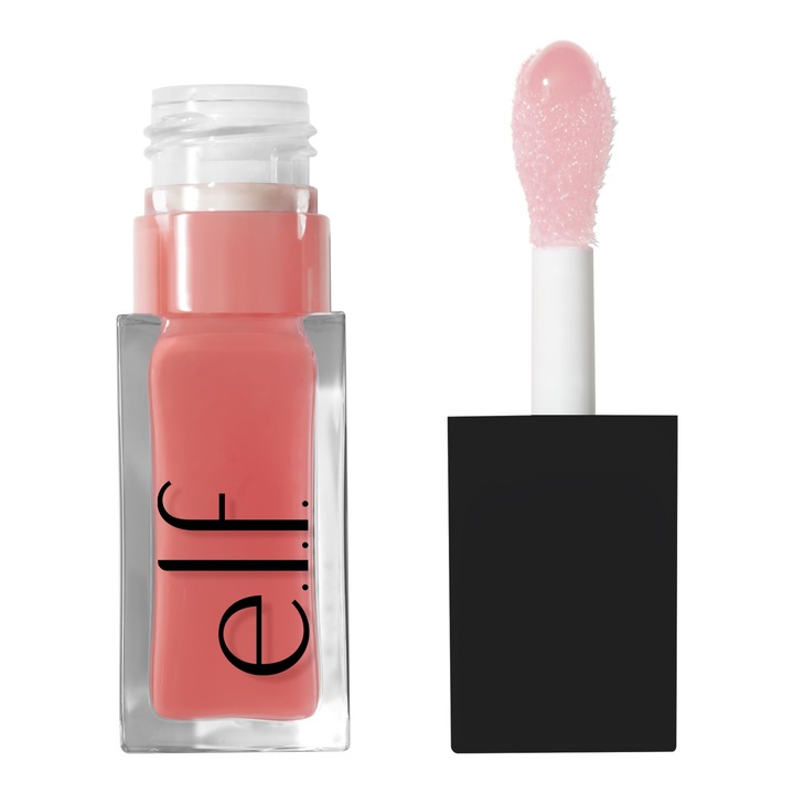 Elf Glow Reviver ajakápoló olaj, színezett és tápláló ajakápoló olaj a fényes végeredményért, jojobaolajjal gazdagítva, vegán és állatkísérlet-mentes, rózsakvarccal