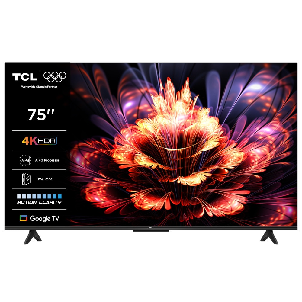Televizor LED TCL 75V6C, Smart TV, 189 cm, Ultra HD 4K, Google TV