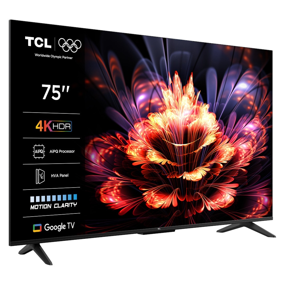 Televizor LED TCL 75V6C, Smart TV, 189 cm, Ultra HD 4K, Google TV