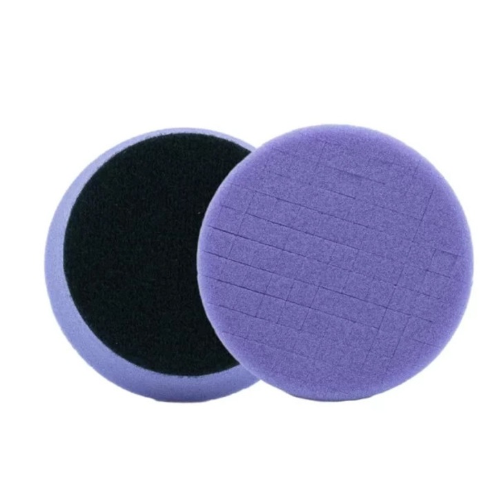 Pad burete de taiere si finisare violet deschis 75 mm – 3D Light Purple Spider-Cut Foam Polishing Pad