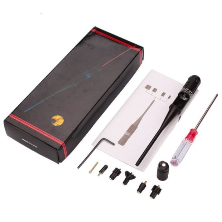 Лазерен мерник TV100, Регулируем, Алуминий, Подходящ за: Пистолет, пушка, Изходяща мощност:1-5 MW, Размер: 16х5 милиметра, Цвят: Черен