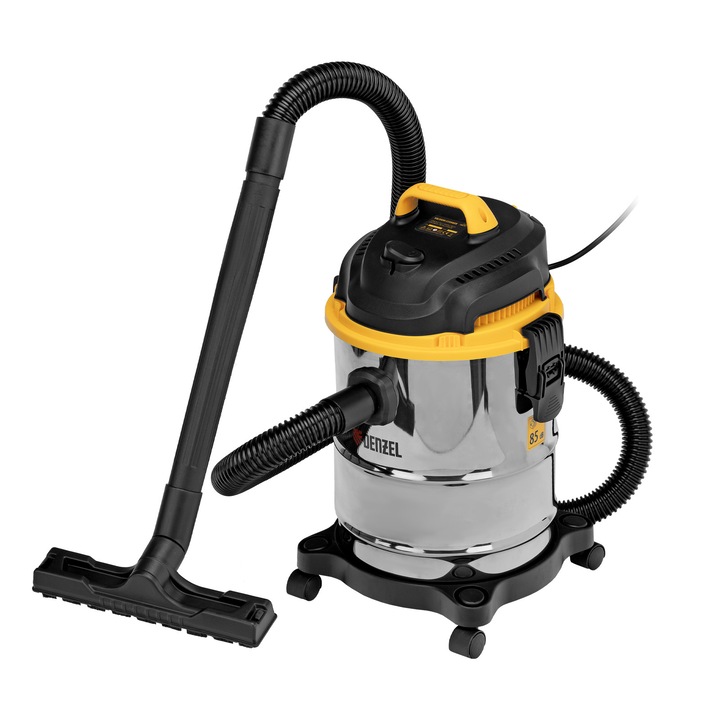Прахосмукачка Denzel, строителна, EVC15, 1200 W, резервоар 15 л, маркуч 2 м