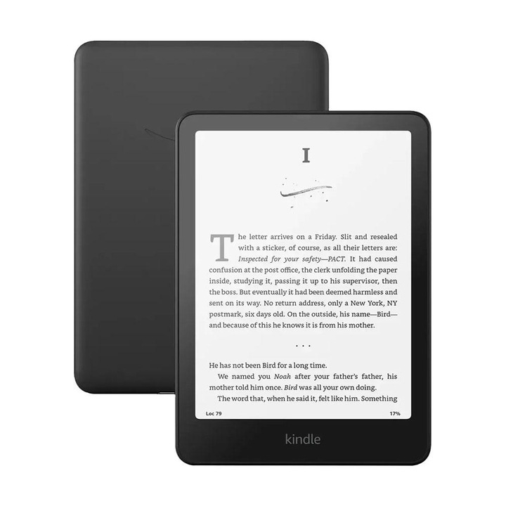 Електронен четец Kindle Paperwhite 7", 16GB, 2024, 12 генерация, IPX8, Черен PW-2024-16