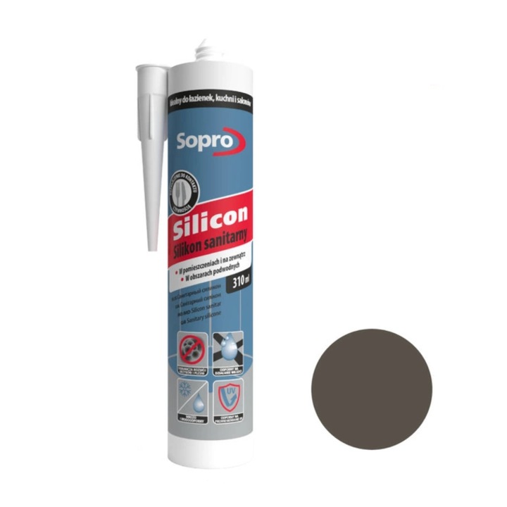 Silicon sanitar Sopro, 310ml, heban