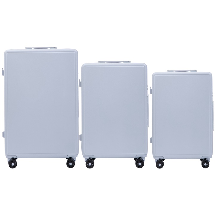 Комплект от 3 куфара Wings син ABS+ 55,5x37x22,5 / 66,5x43x25,5 / 76x50x29 см