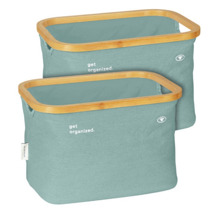 Cosuri pliabile pentru depozitare TOM TAILOR, 2 buc. - menta