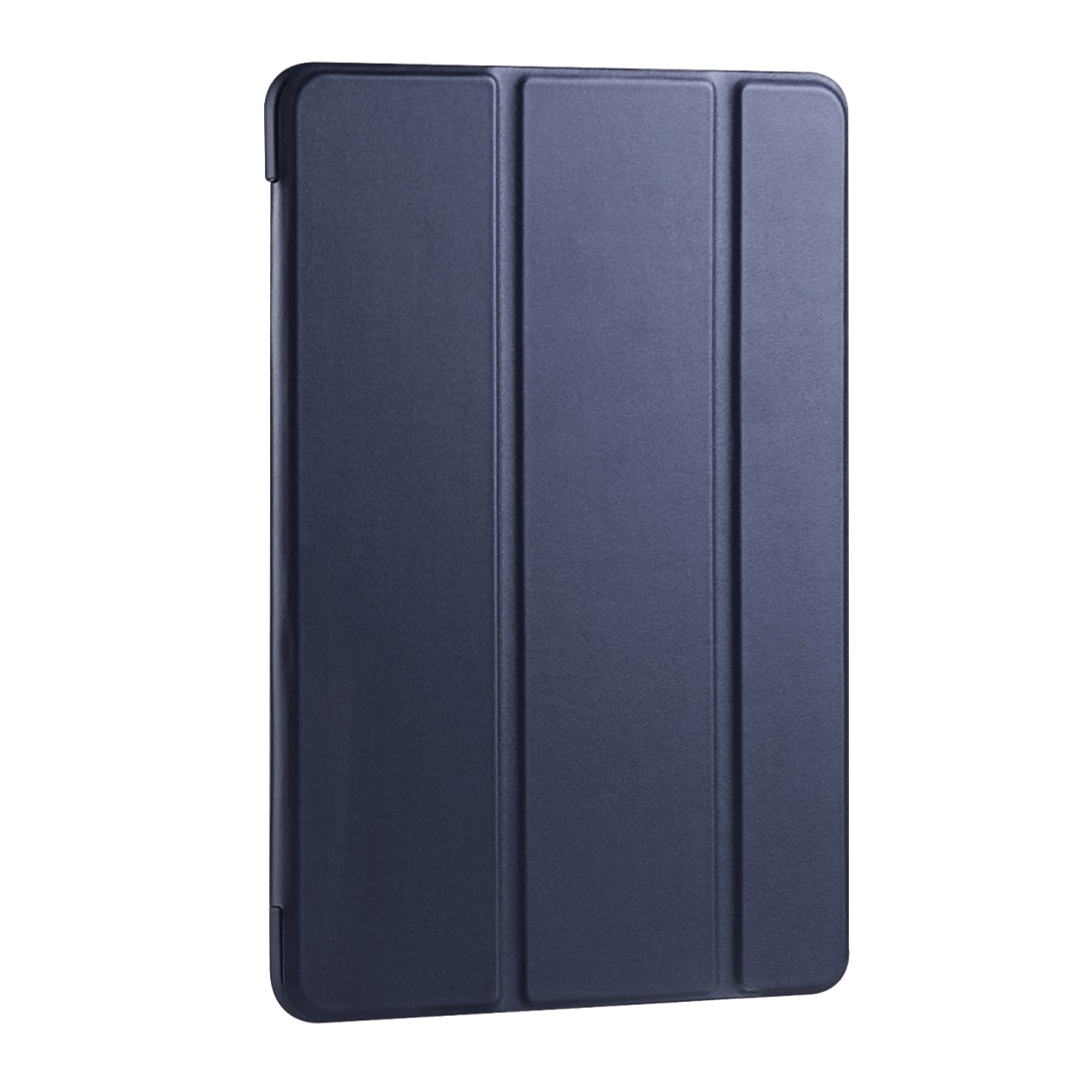 Husa tableta pentru Huawei MatePad Pro 10.8 inch, piele PU + TPU, tip carte cu suport, margini anti-soc, pliere 3-folding, albastru inchis