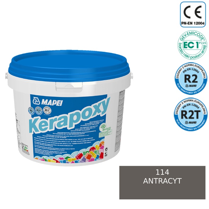 Chit epoxidic MAPEI KERAPOXY 114, antracit, 2kg