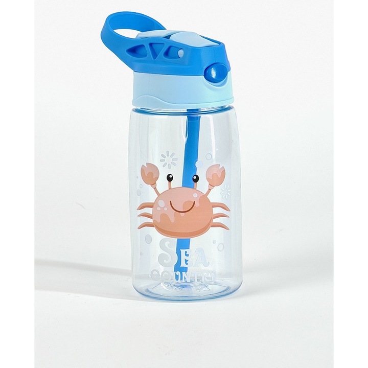 Бутилка за вода Shein, Със система за затваряне, Син