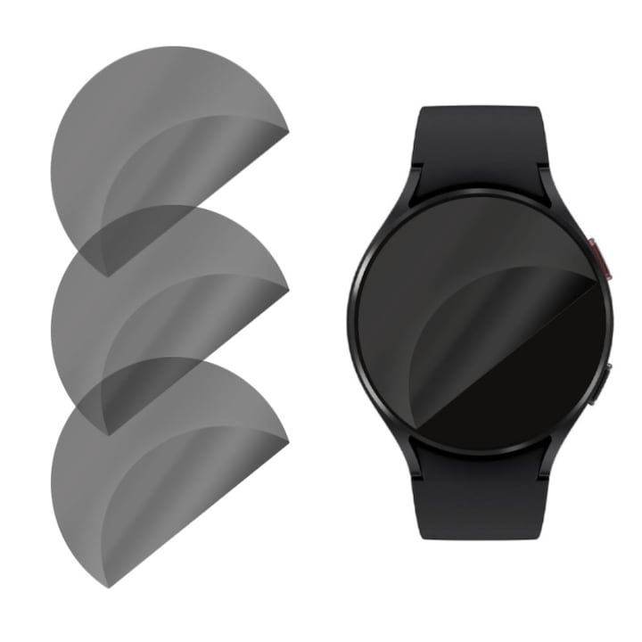 Комплект от 6 протектора за екран за поверителност за Samsung Galaxy Watch Ultra, OPTIM SOLUTION, регенериращ се силиконов хидрогел, гъвкав хидрокристал, лесен монтаж, оптимална пълна защита