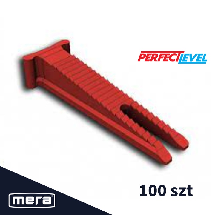 Set 100 clinuri pentru sistem de nivelare a placilor, Perfect Level, 1,5mm, usor de utilizat