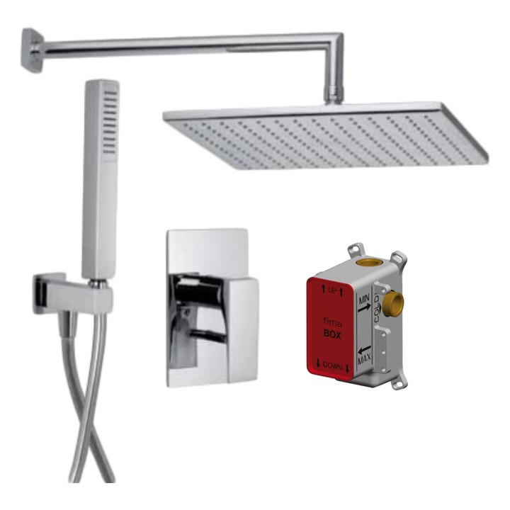 Set de dus, crom, dimensiuni nedefinite