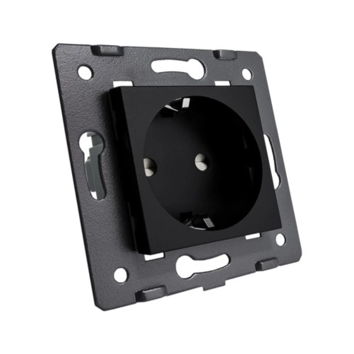 Prize LIVOLO, negru, 16A, cu ramka montazowa