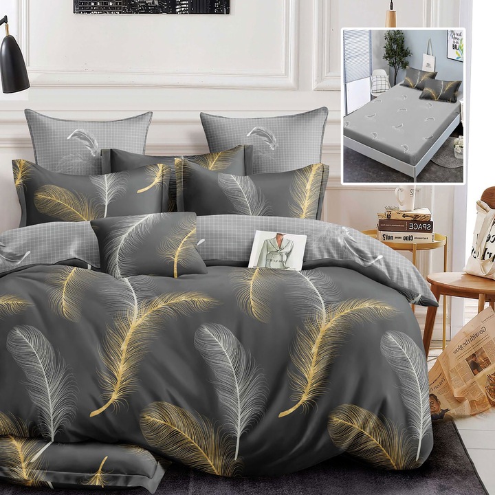 Lenjerie de Pat FINET 6 Piese cu Husa (KIMBERLY-VH)