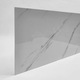Placa decorativa autocolanta, STICKERWALL, 60x30cm, PVC, rezistente la apa, alb marmorat