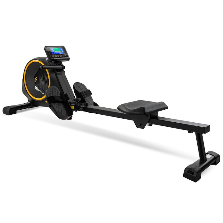 Aparat de vaslit electromagnetic Corciano Omega, 12 programe, 16 niveluri de rezistenta, negru-galben, 150 kg