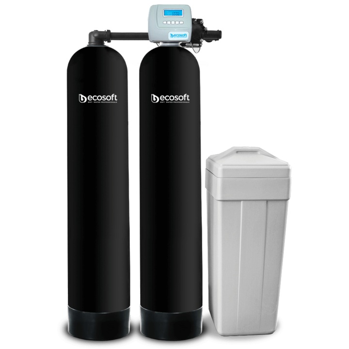 Statie dedurizare duplex, Clack PROTWIN 1354, 2 tancuri 13x54, capacitate rasina 62-75 litri/tanc, flux continuu automat