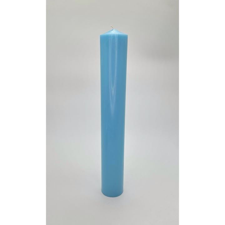Lumanare cununie si botez 40 cm - 6 cm- albastru