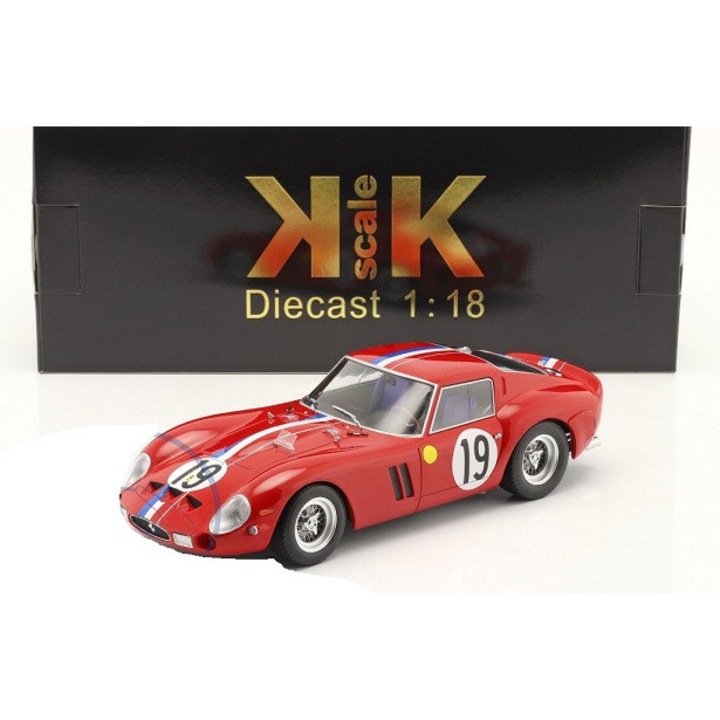 Macheta Ferrari 250 GTO #19 2nd 24h Le Mans 1962 - 1/18 KKScale