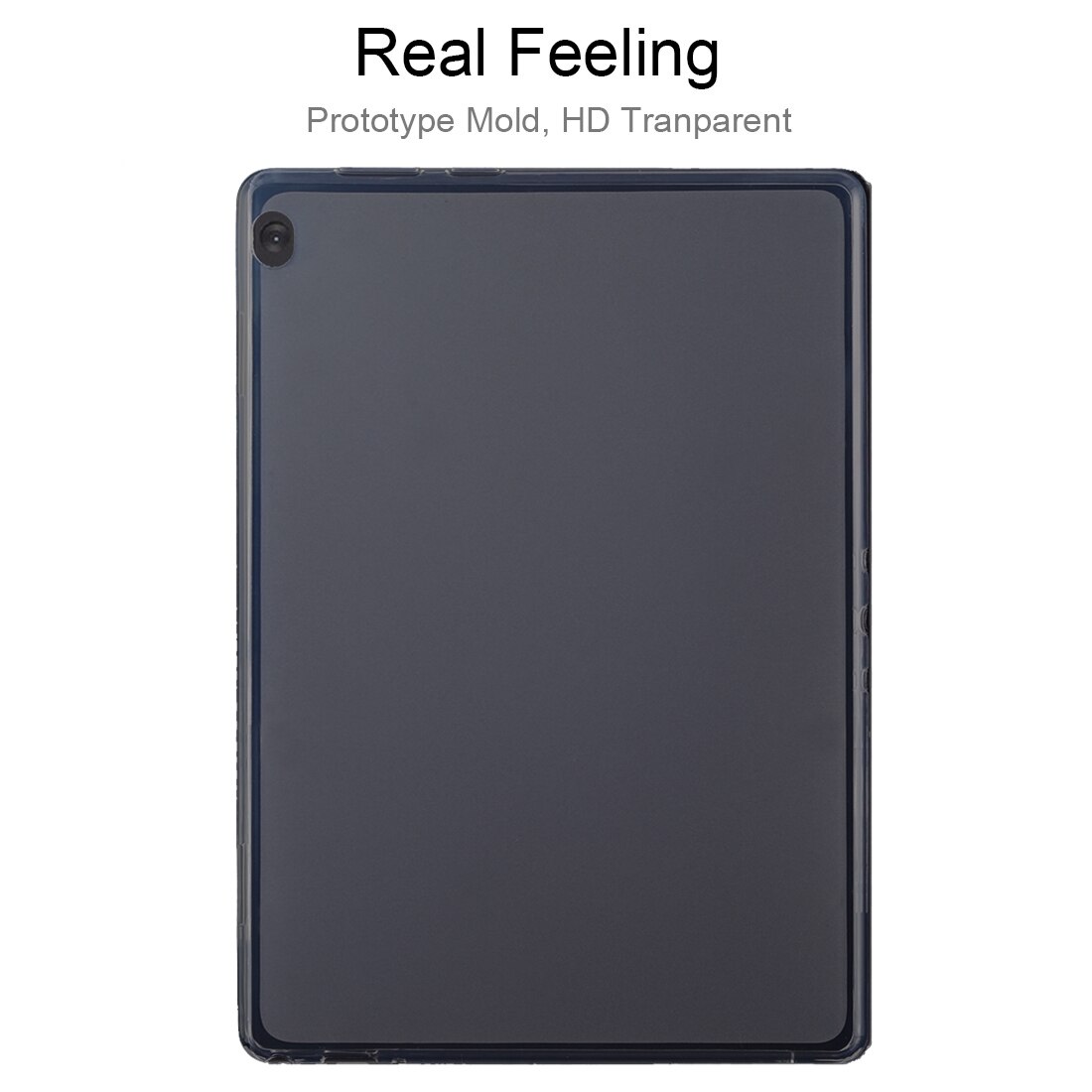 Husa tableta pentru Lenovo Tab M10, silicon transparent 0.75mm, carcasa anti-soc, accesorii tableta, TPU, transparent