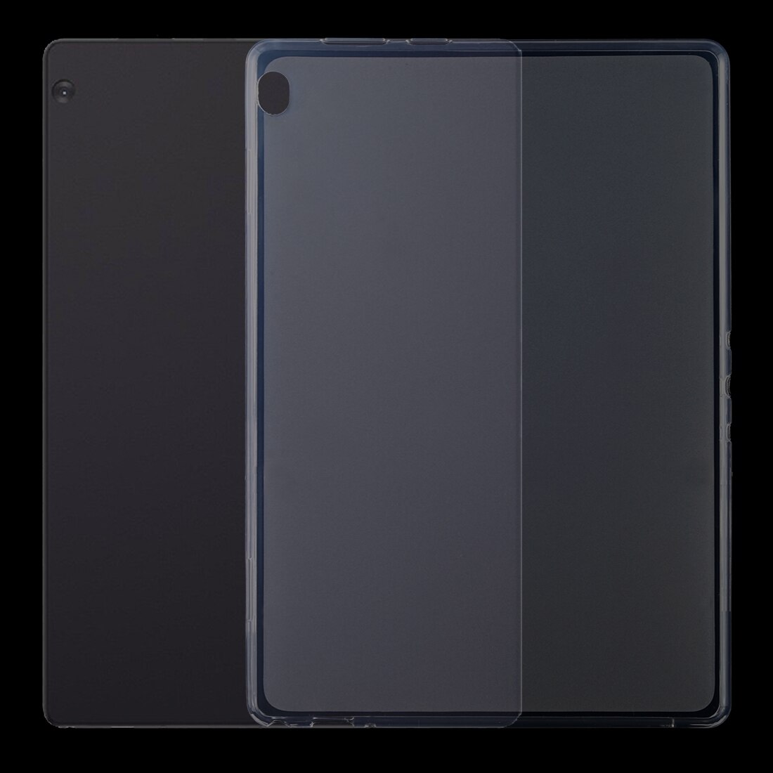 Husa tableta pentru Lenovo Tab M10, silicon transparent 0.75mm, carcasa anti-soc, accesorii tableta, TPU, transparent