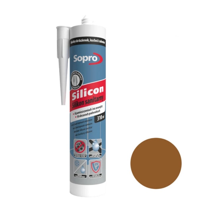 Silicon sanitar Sopro 310ml, umbra 58