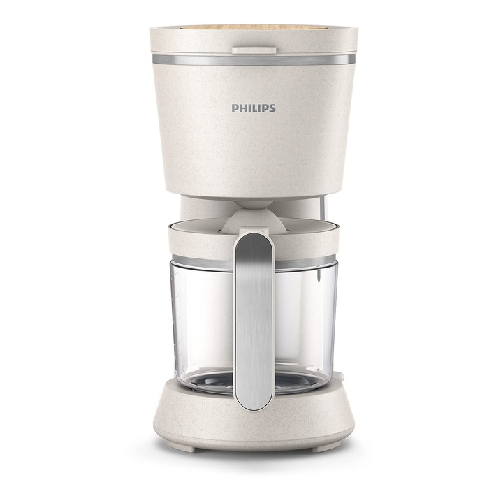Philips Eco Conscious Edition filteres kávéfőző - 1,2 literes üvegkancsó, akár 15 csészéhez, használt étolajból készült, matt selyemfehér (HD5120/00)