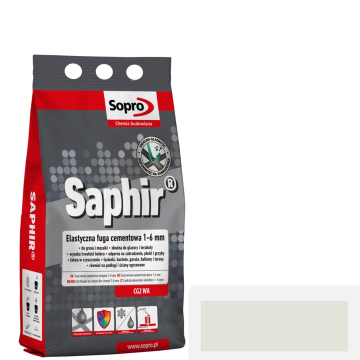 SOPRO SAPHIR FUGA 16 festék, 2 kg, világos szürke