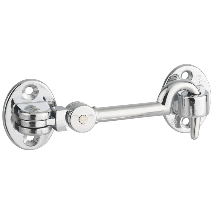 Carlig pentru usa / poarta, aliaj, cromat, 106 x 37 mm