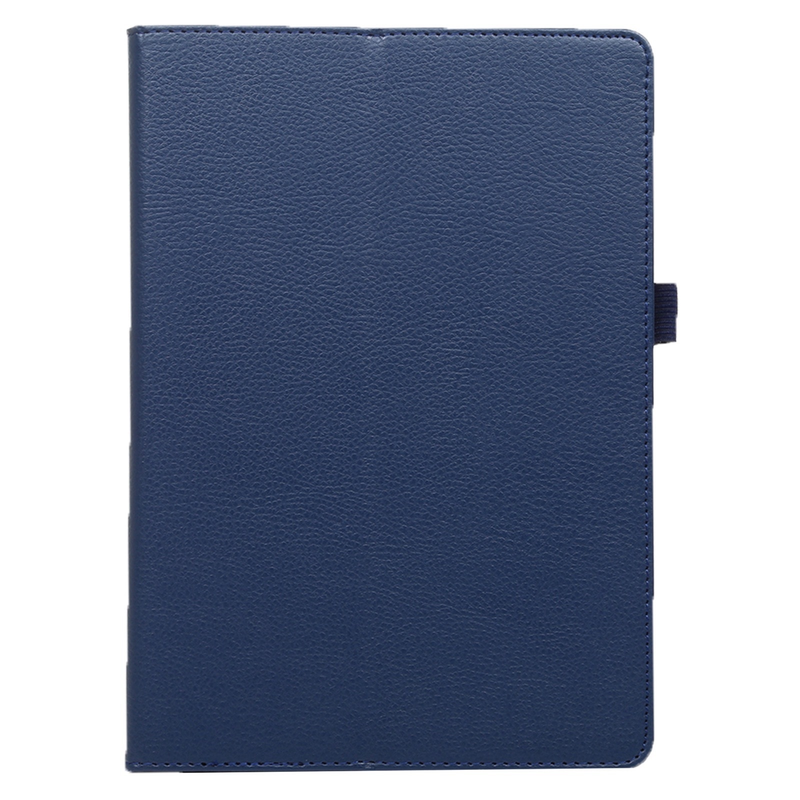 Husa tableta pentru Lenovo Smart Tab M10 / P10 10.1 inch, textura litchi, design orizontal, piele, suport si loc pentru stilou, Albastru inchis