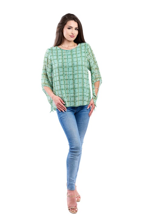Bluza dama 809, Verde/Verde deschis
