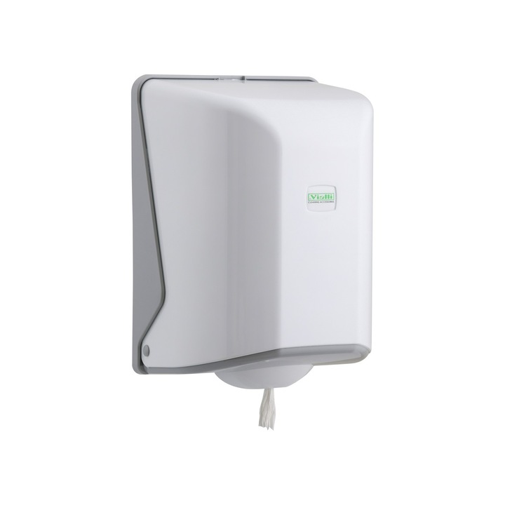 Adagoló tekercses kéztörlőhöz műanyag Vialli Feedpoint OG2 fehér