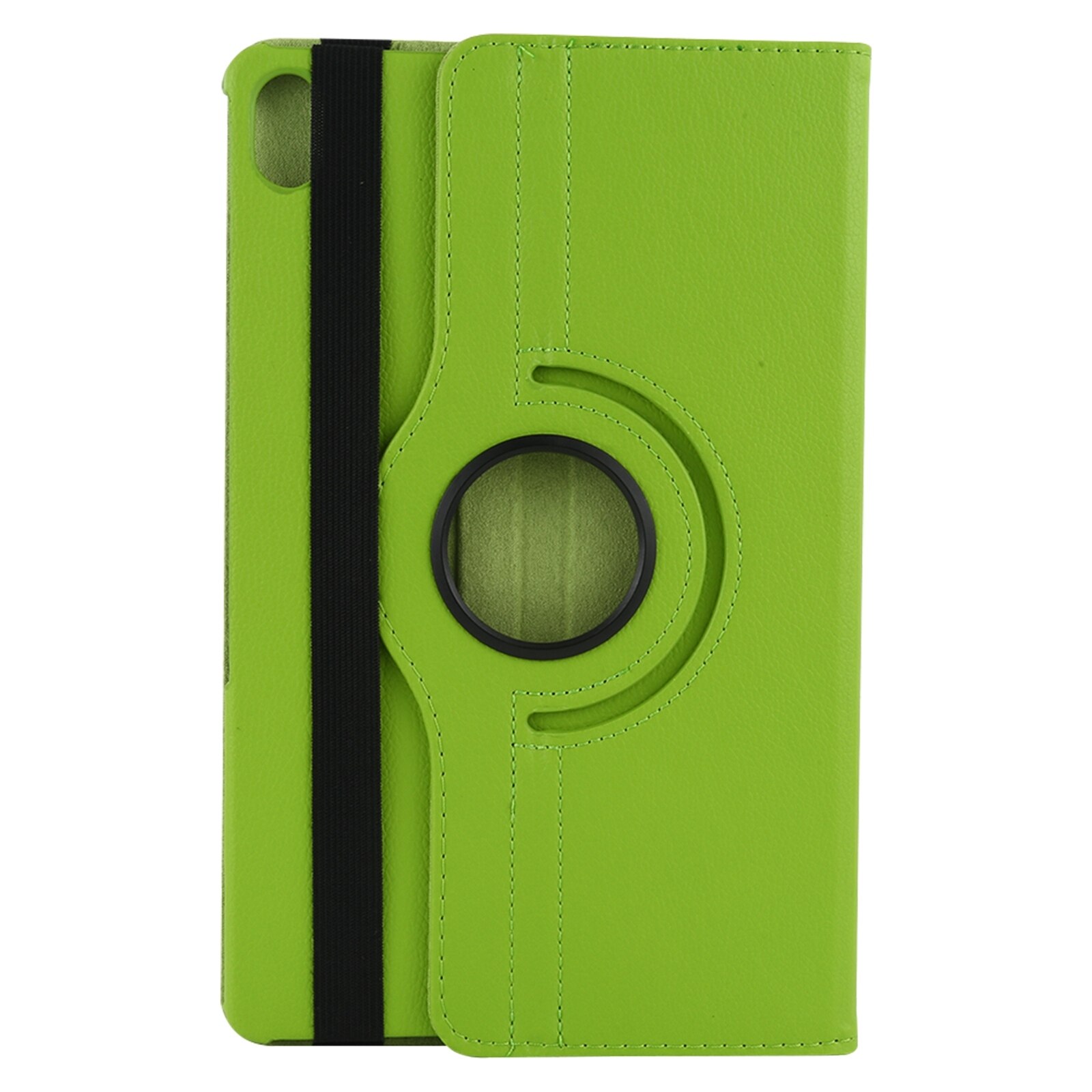 Husa tableta pentru Lenovo M10, textura litchi, design orizontal flip 360 de grade, din piele cu suport (verde)