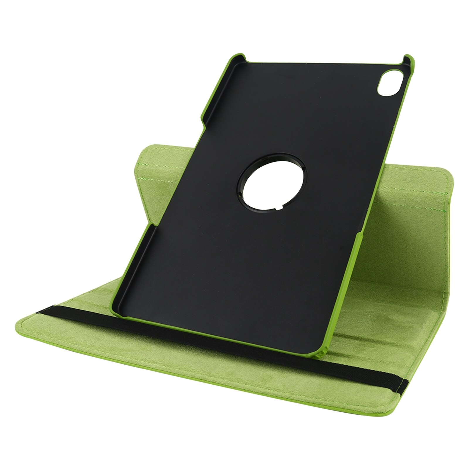Husa tableta pentru Lenovo M10, textura litchi, design orizontal flip 360 de grade, din piele cu suport (verde)