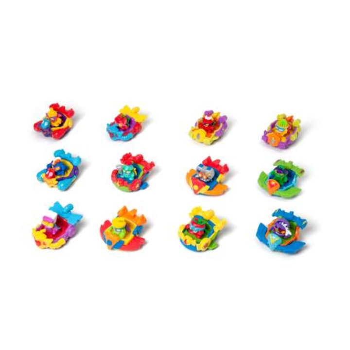Комплект 12 превозни средства с фигурки SuperThings, Kazoom Slider
