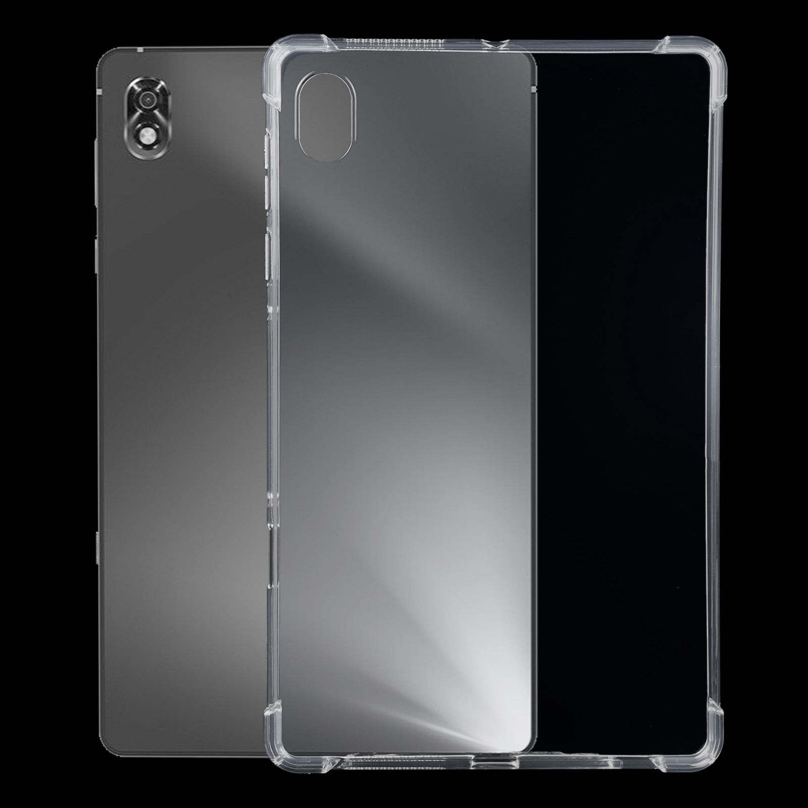 Husa tableta pentru Lenovo Legion Y700, TPU transparent anti-soc cu margini de 0.75mm, design patru colturi, transparent, protector, compatibil, transparent