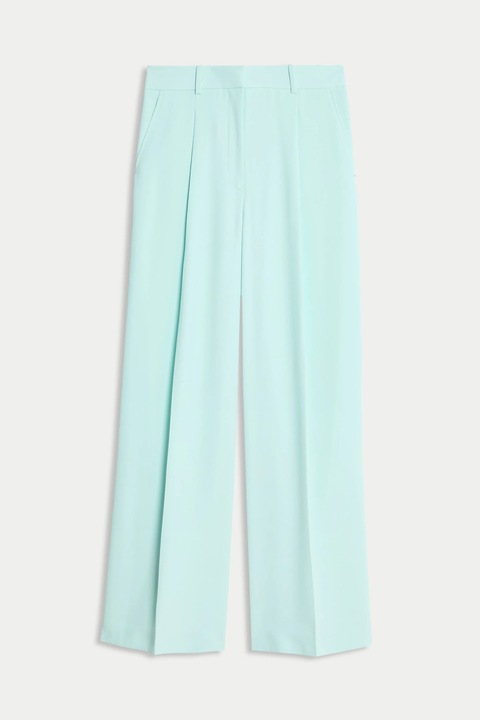 Marks & Spencer, Pantaloni drepti cu talie inalta, Verde menta