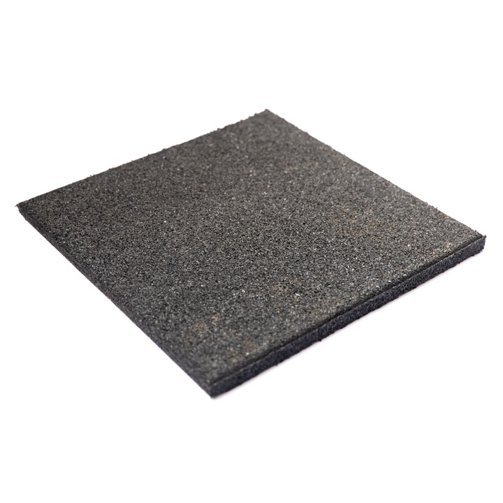 Pavaj din cauciuc, negru, 50 x 50 x 2 cm