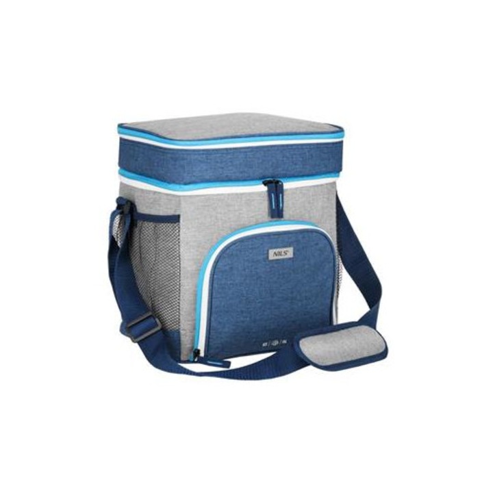 Torba termica NC2902, 15L, albastra, dimensiuni 27x22x29cm, cu izolatie termica