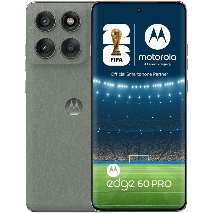 Motorola Edge 60 Pro mobiltelefon, 8GB RAM, 256GB, PANTONE Shadow
