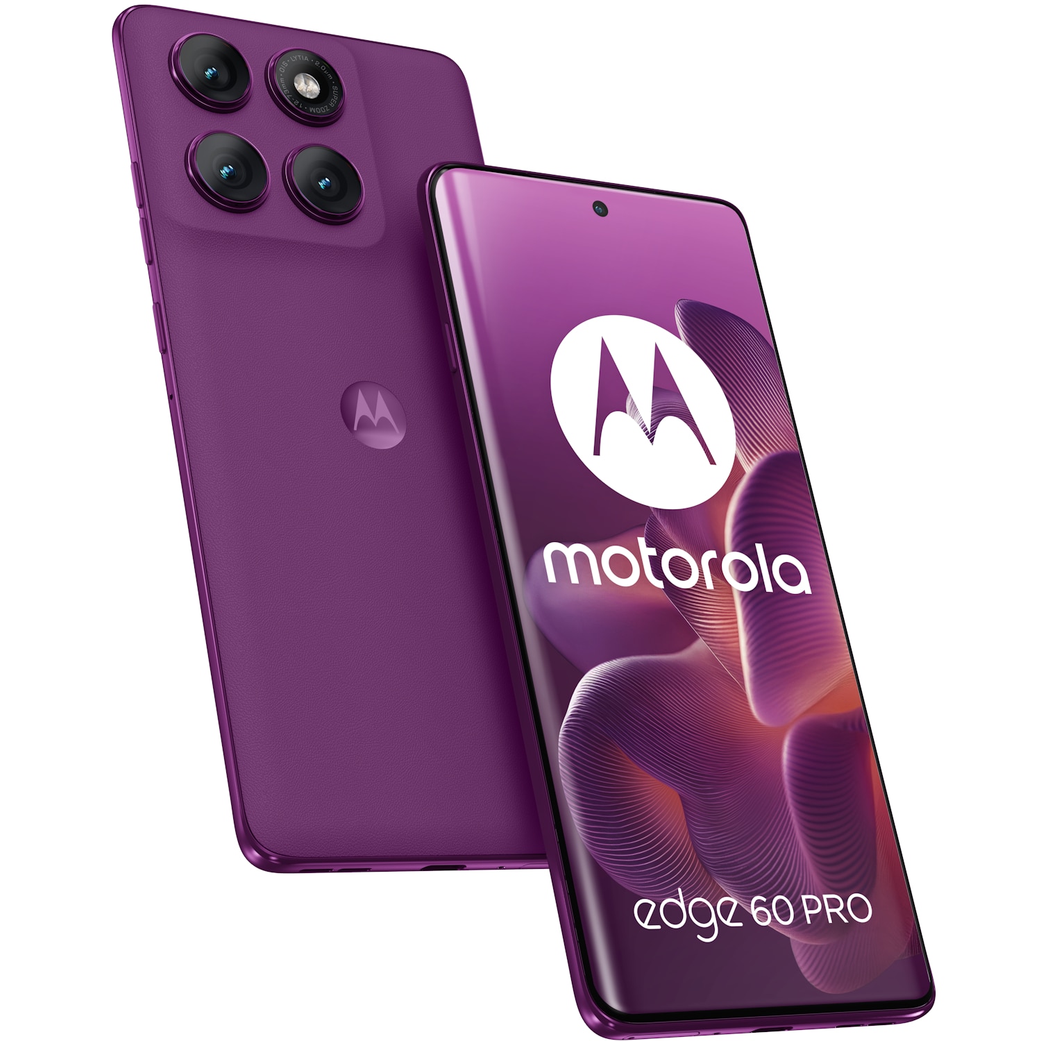 Telefon mobil Motorola Edge 60 Pro, Dual SIM, 512GB, 12GB RAM, 5G, Pantone Sparkling Grape