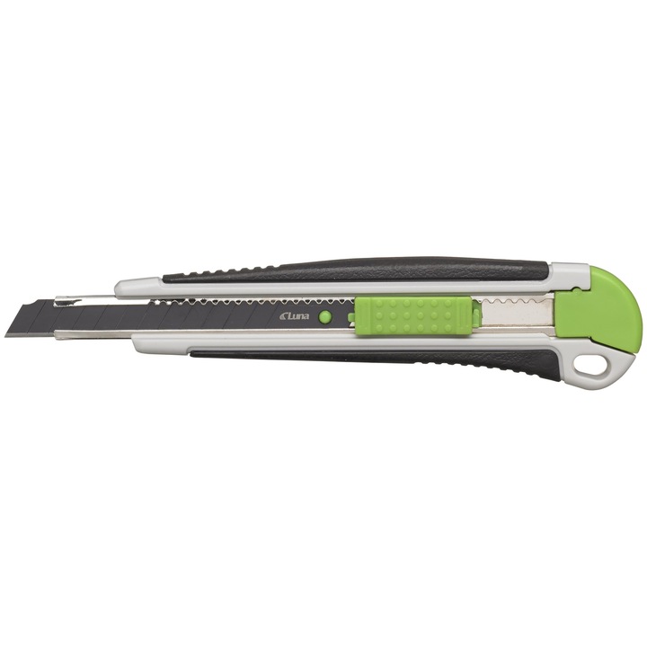 Cutter L9, cu lama SK2H, ergonomic, plastic, 20x3cm