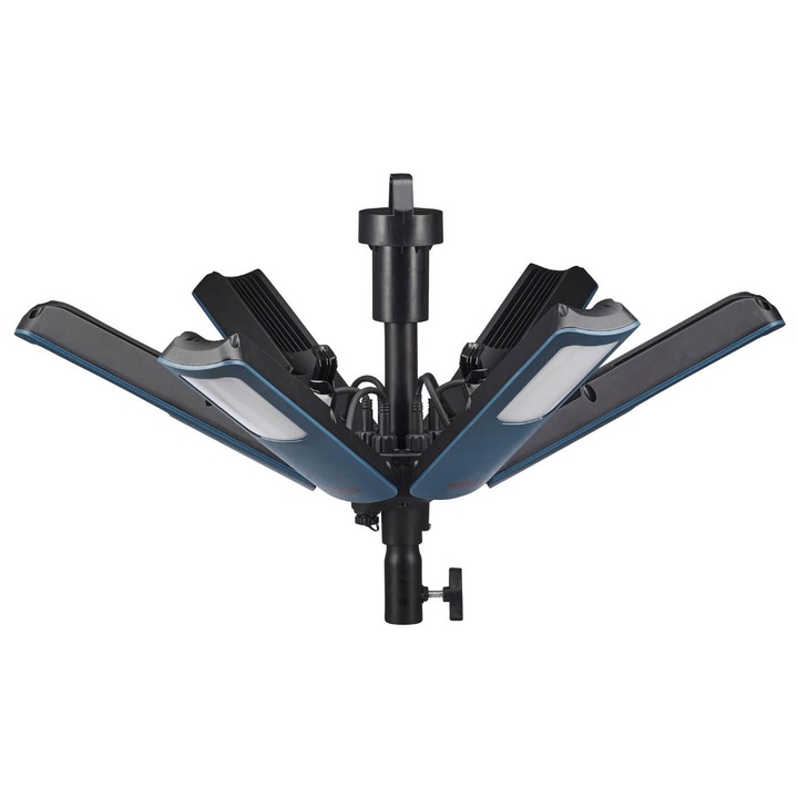 Работна лампа Starburst 23000 APP със сензор, 22500lm, 200W, черна, 490x190x190mm